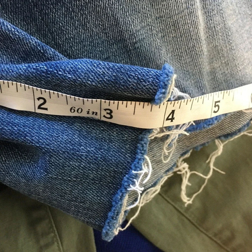 Holding‎ Horses Anthropologie Shorts Womens Sz 26 Blue Mid Rise Cut Off Denim - Picture 7 of 12